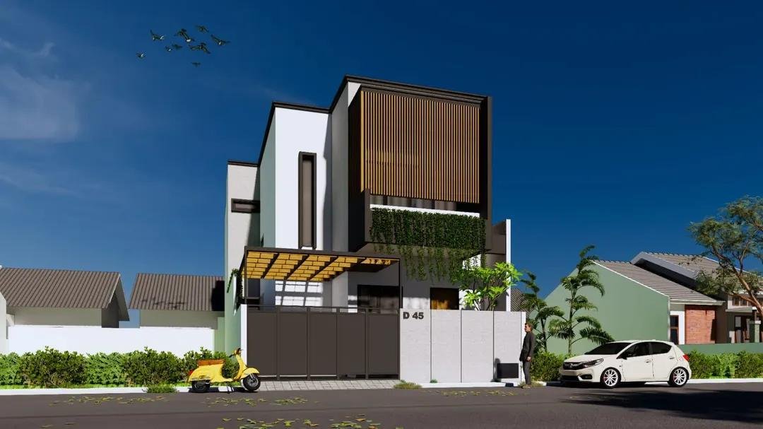 Desain Type 120m² Industrial