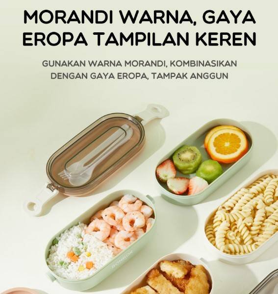 Kotak Makan Dua Susun BTE41208 Bonbox