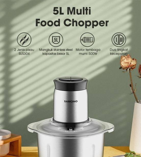 Food Chopper Berkapasitas 5L SW-C500 Samono