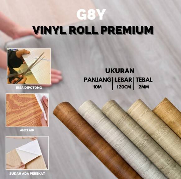 Vinyl Lantai 1.5mm Anti Slip Wood