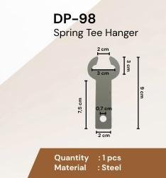 Spring Tee Hanger Alumunium