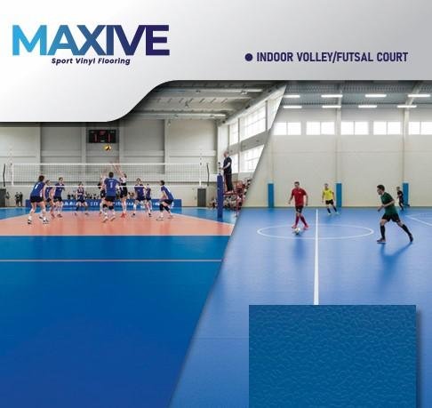 Vinyl Lantai Sport 4.5mm Volley-Futsal MAXIVE