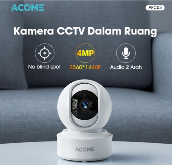 Kamera CCTV Smart Wi-Fi APC08 Full Collor 4MP Acome