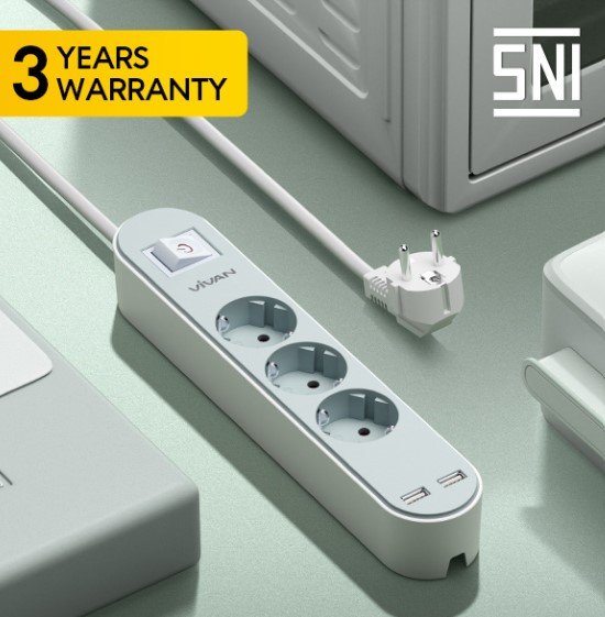 New Stop Kontak-Kabel-USB Vivan