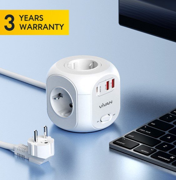 New Stop Kontak 7 in 1 Vivan