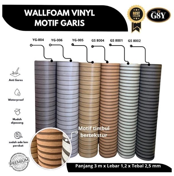 Wallfoam Rollan Garis Wallpanel G8Y