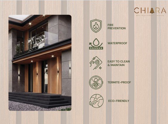 WPC Cladding- Wallpanel Outdoor Chiara