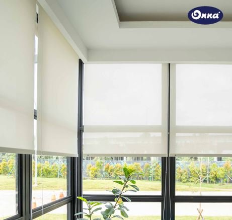 Roller Blinds Penutup Jendela Dimout Onna