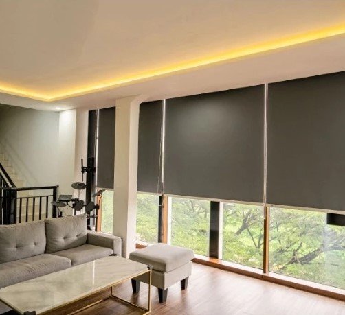 Roller Blinds Penutup Jendela Blackout Onna