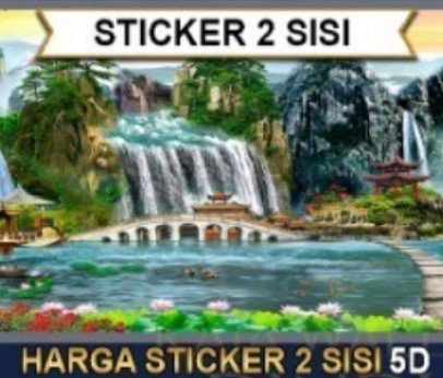 Bahan Sticker 2 Sisi 5D
