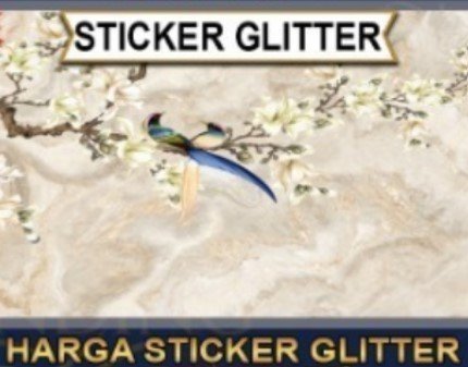 Bahan Sticker Glitter