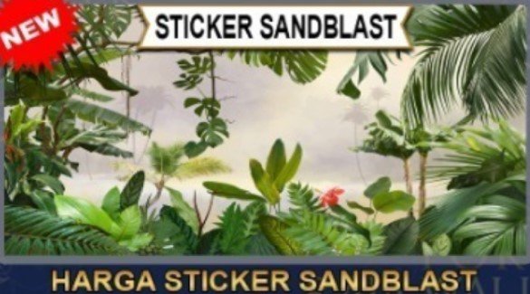 Bahan Sticker Sandblast