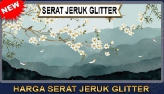 Bahan Serat Jeruk Glitter